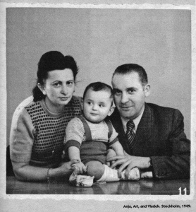 Família Spiegelman, com Art - 1949